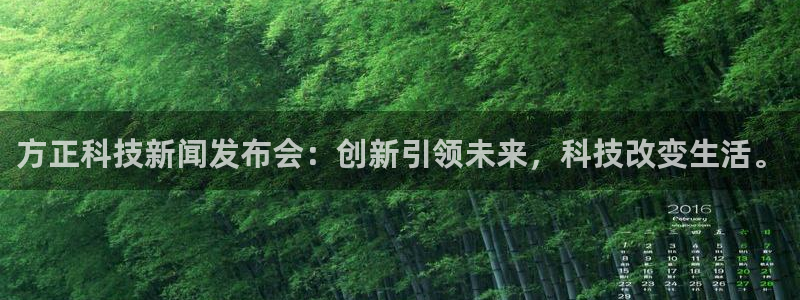 方正科技新闻发布会：创新引领未来，科技改变生活。