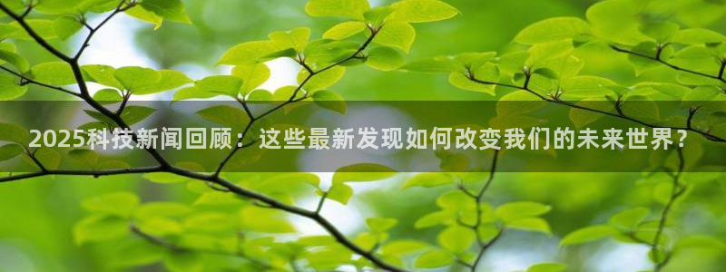 2025科技新闻回顾：这些最新发现如何改变我们的未来世界？
